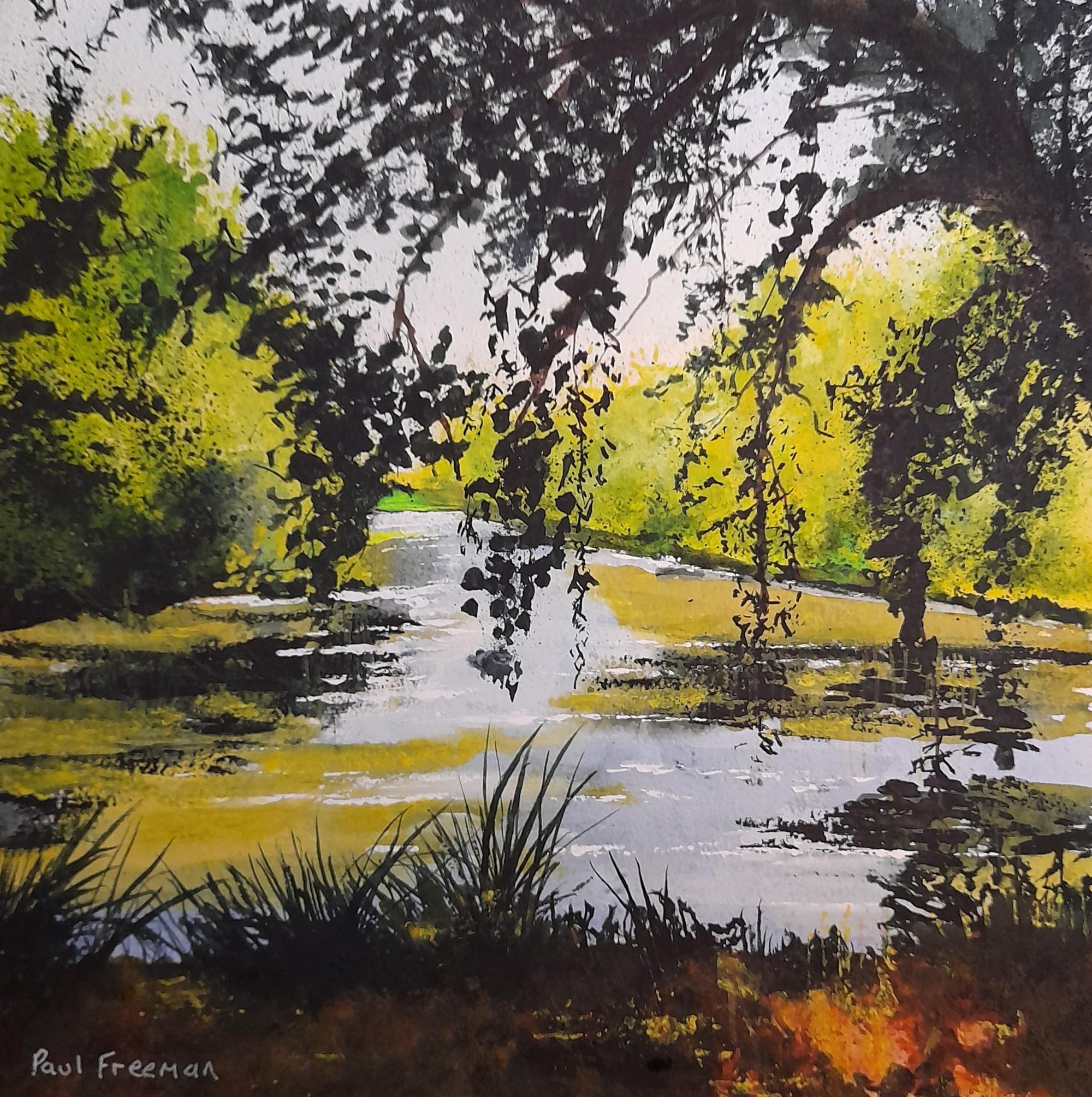 druids pond Original Landscape Art