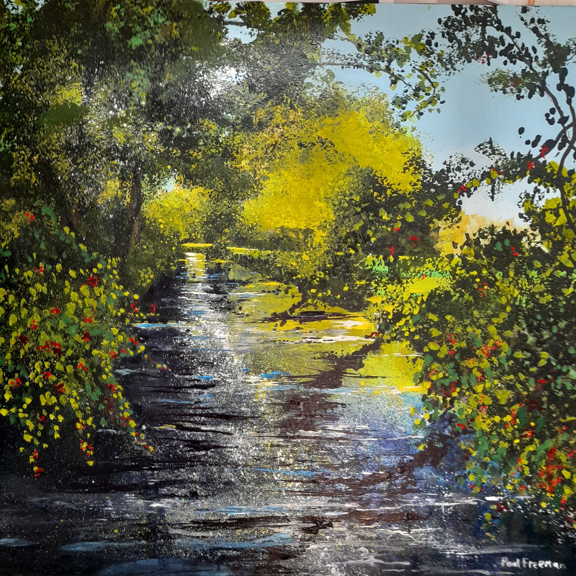 September Trout Stream Original Landscape Art