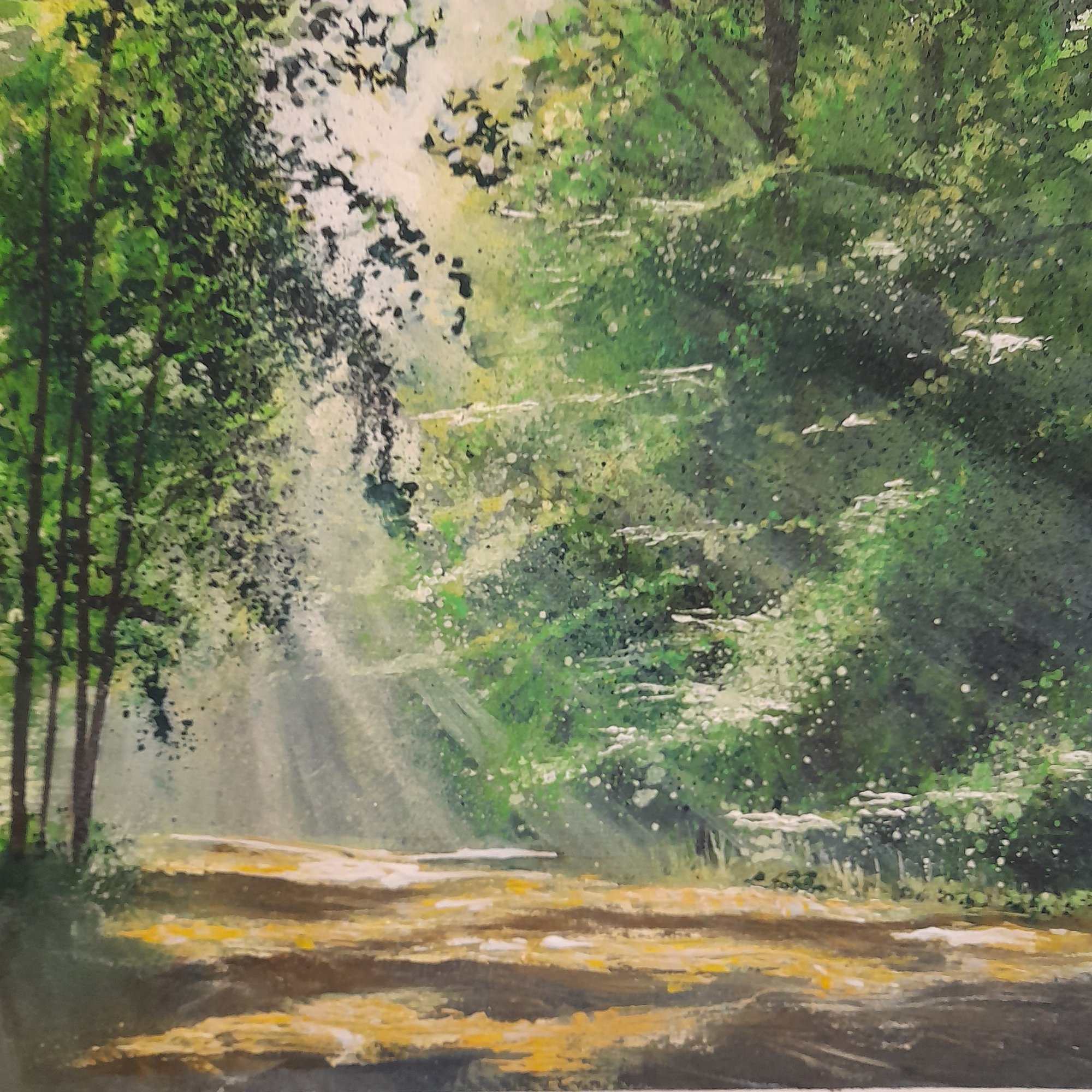 a watery sunbeam Original Landscape Art