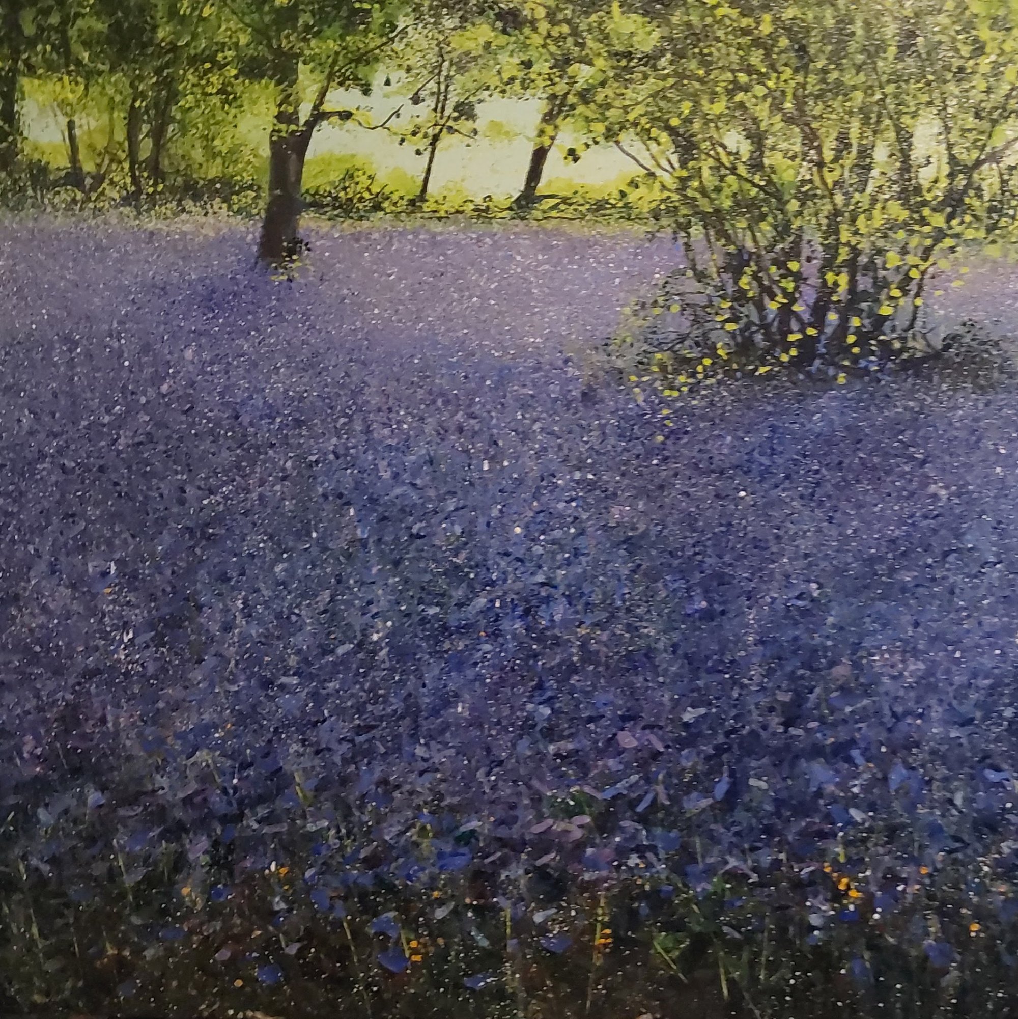 The blue Woodland Original Landscape Art
