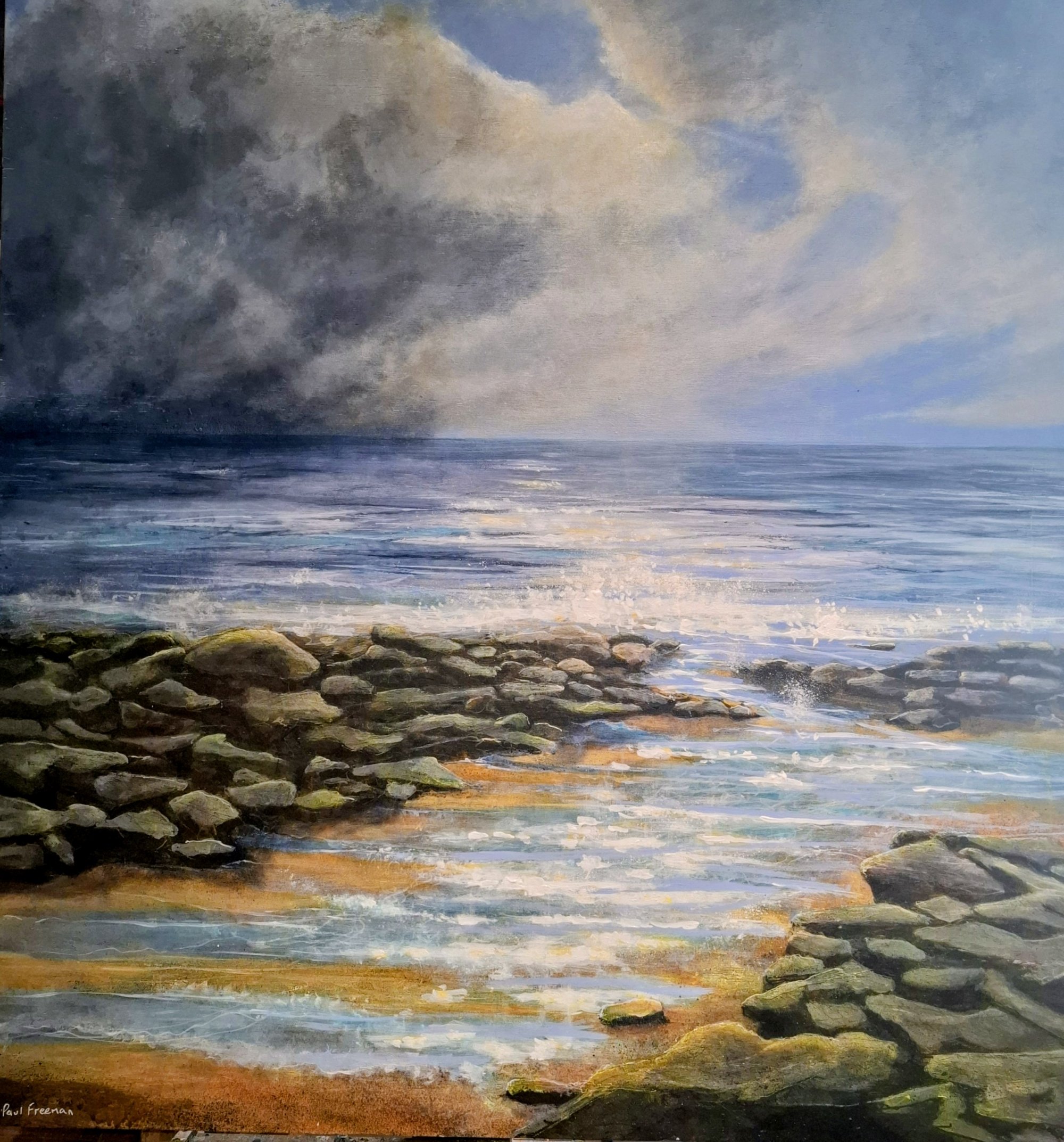 retreating tide Original Landscape Art