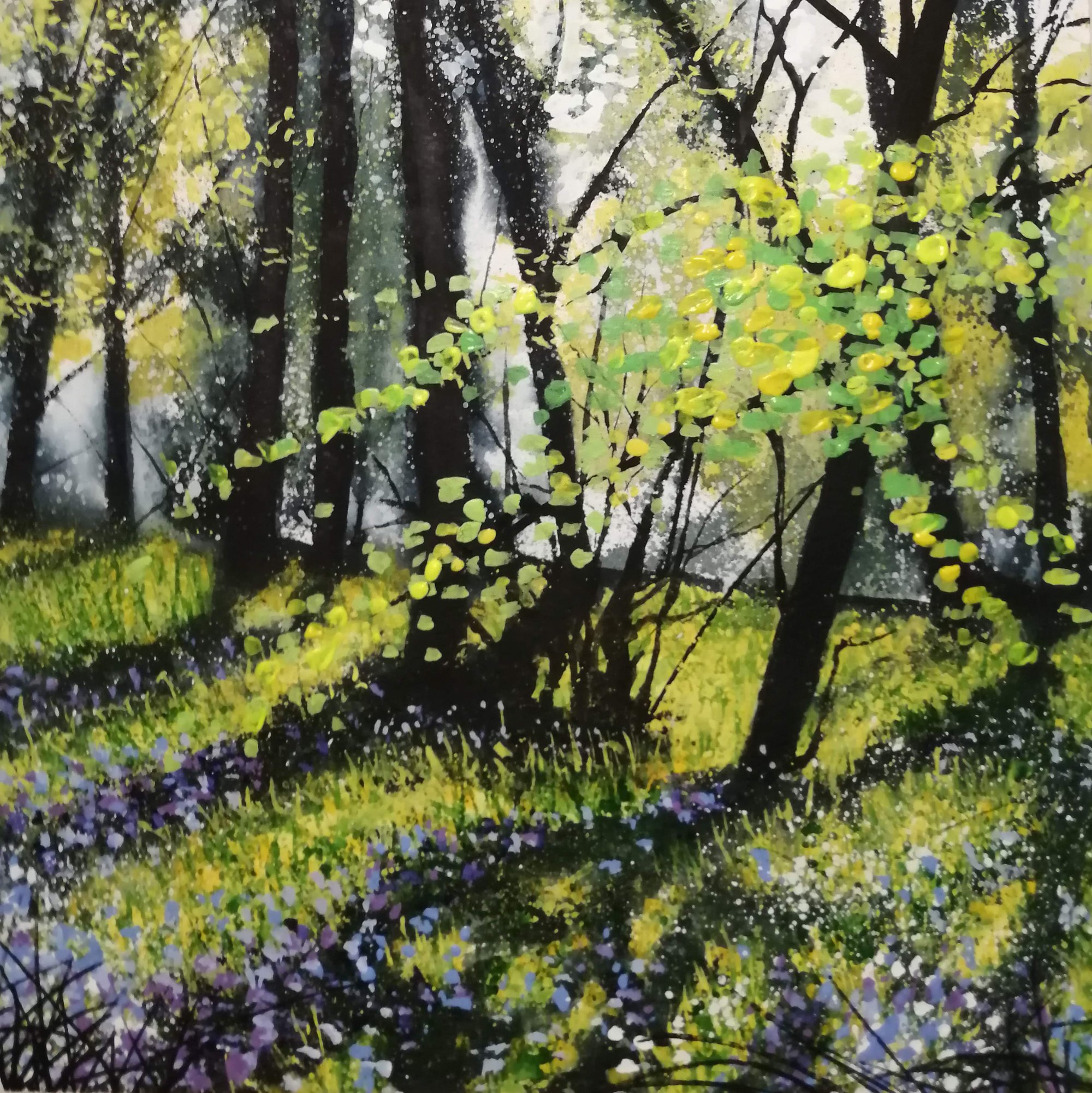 Hooton cliff woods Original Landscape Art