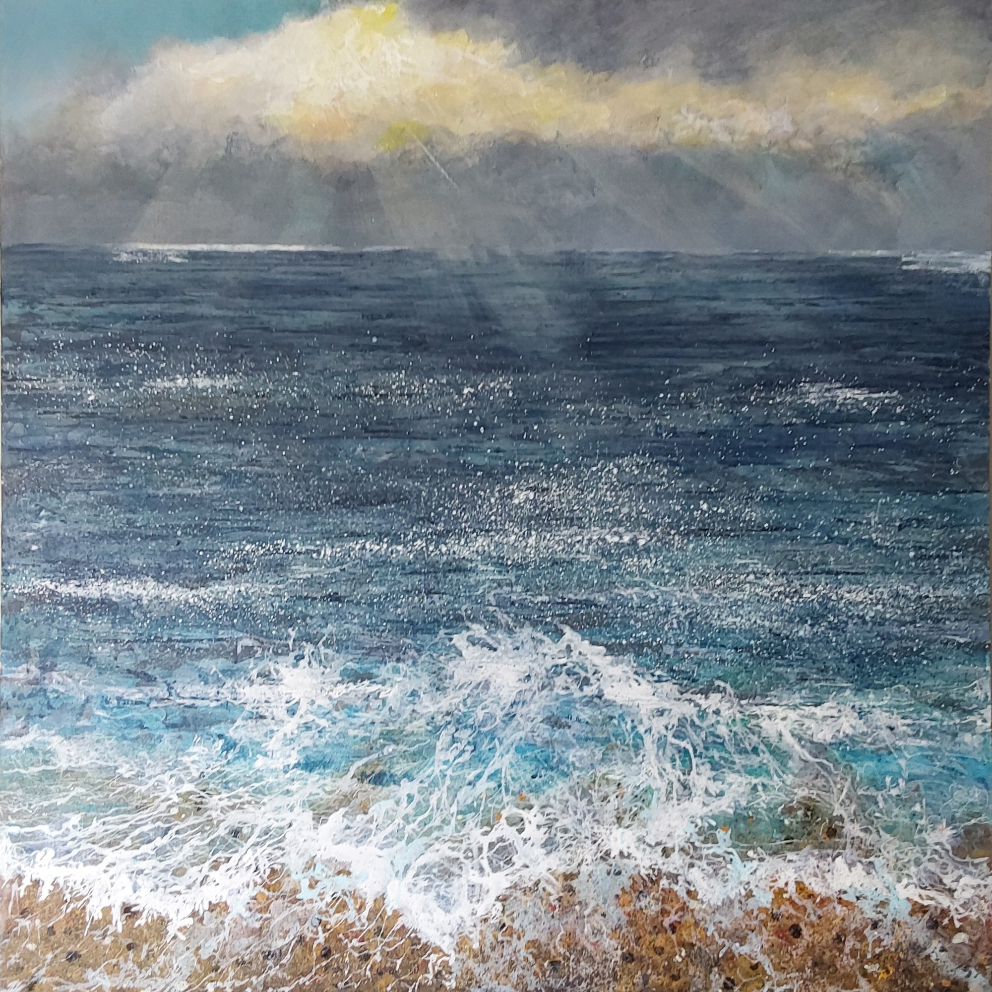 hazy sunbeams Original Landscape Art