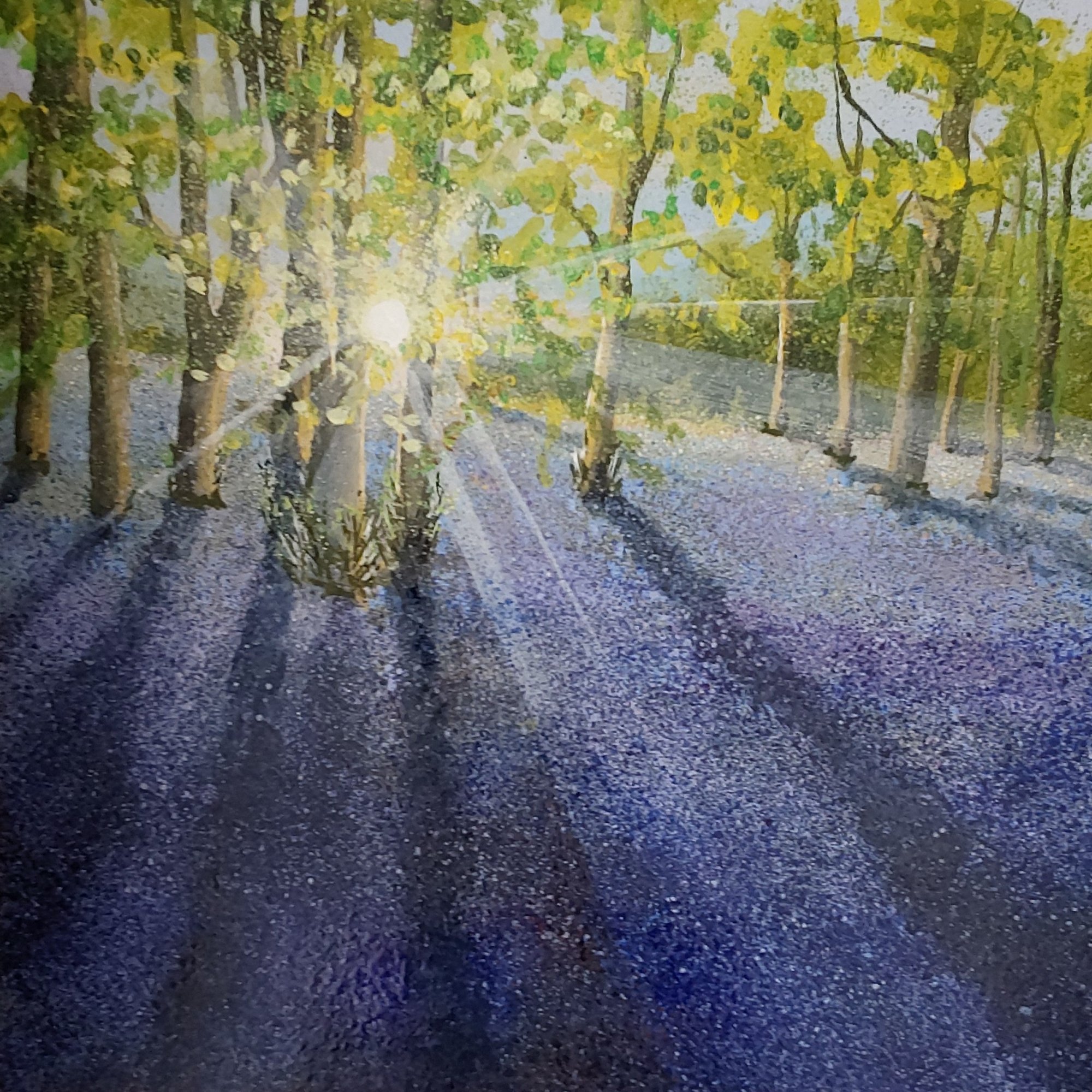 deep blue light Original Landscape Art