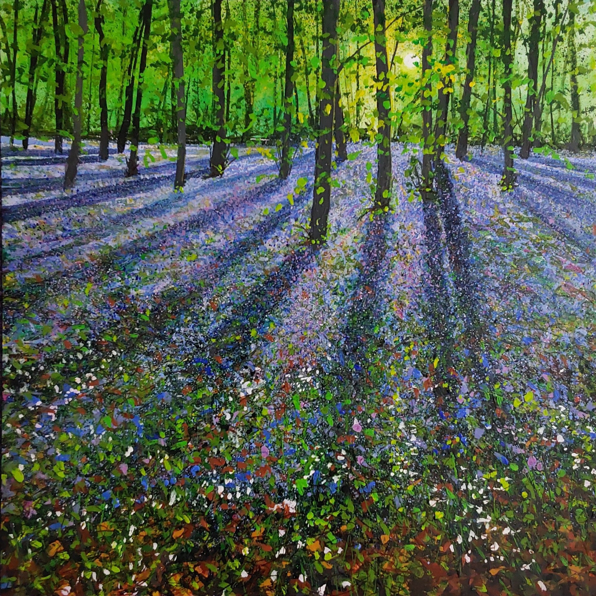 the colours of the woodland Original Landscape Art