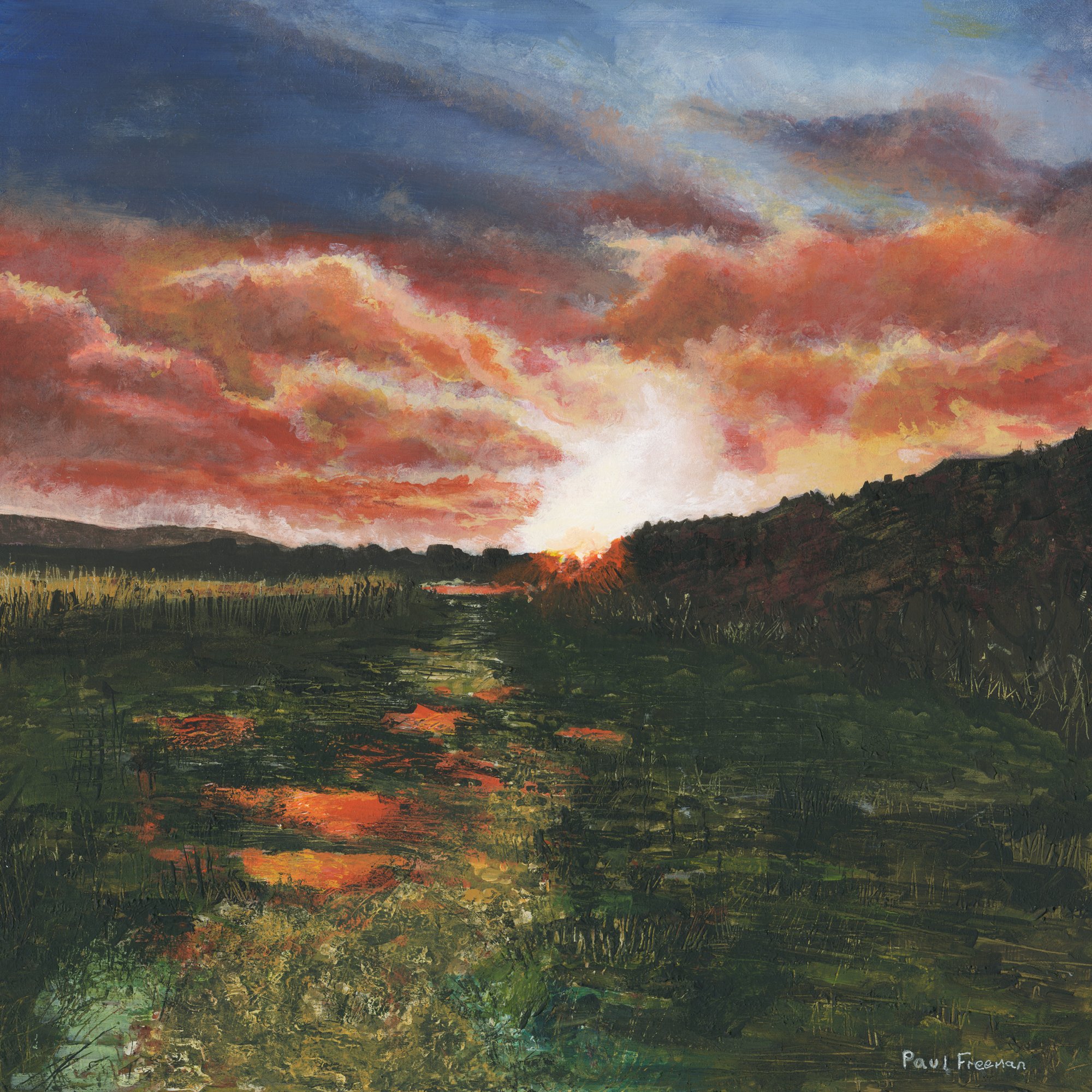 Godrevy Sunset Original Landscape Art