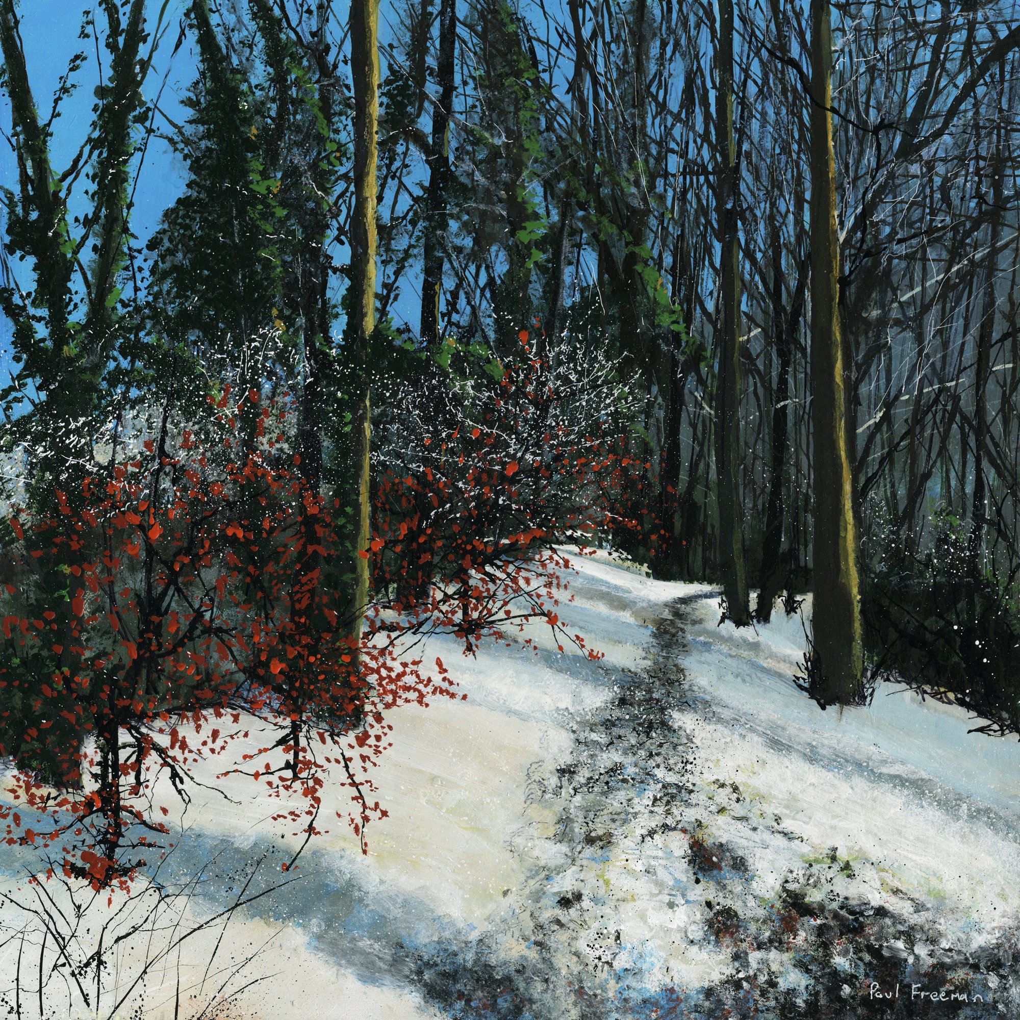 a cold winter day Original Landscape Art