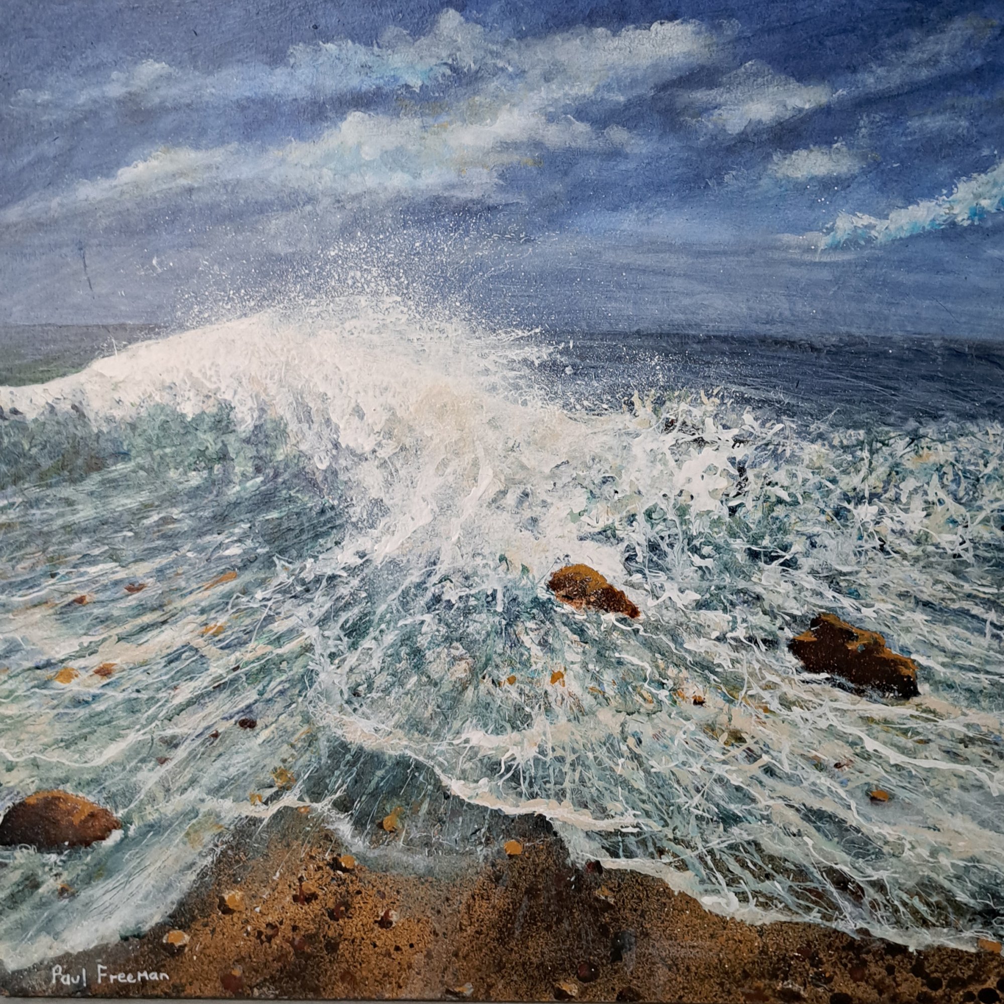 rhythm of the waves Original Landscape Art