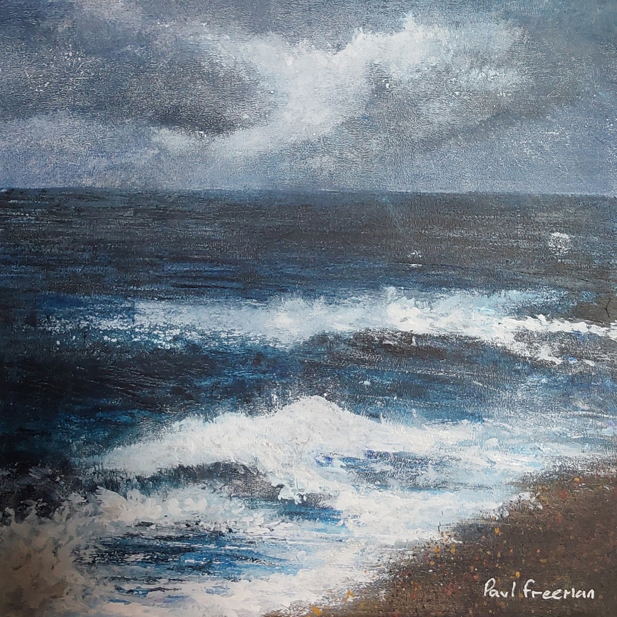 sea moon Original Landscape Art