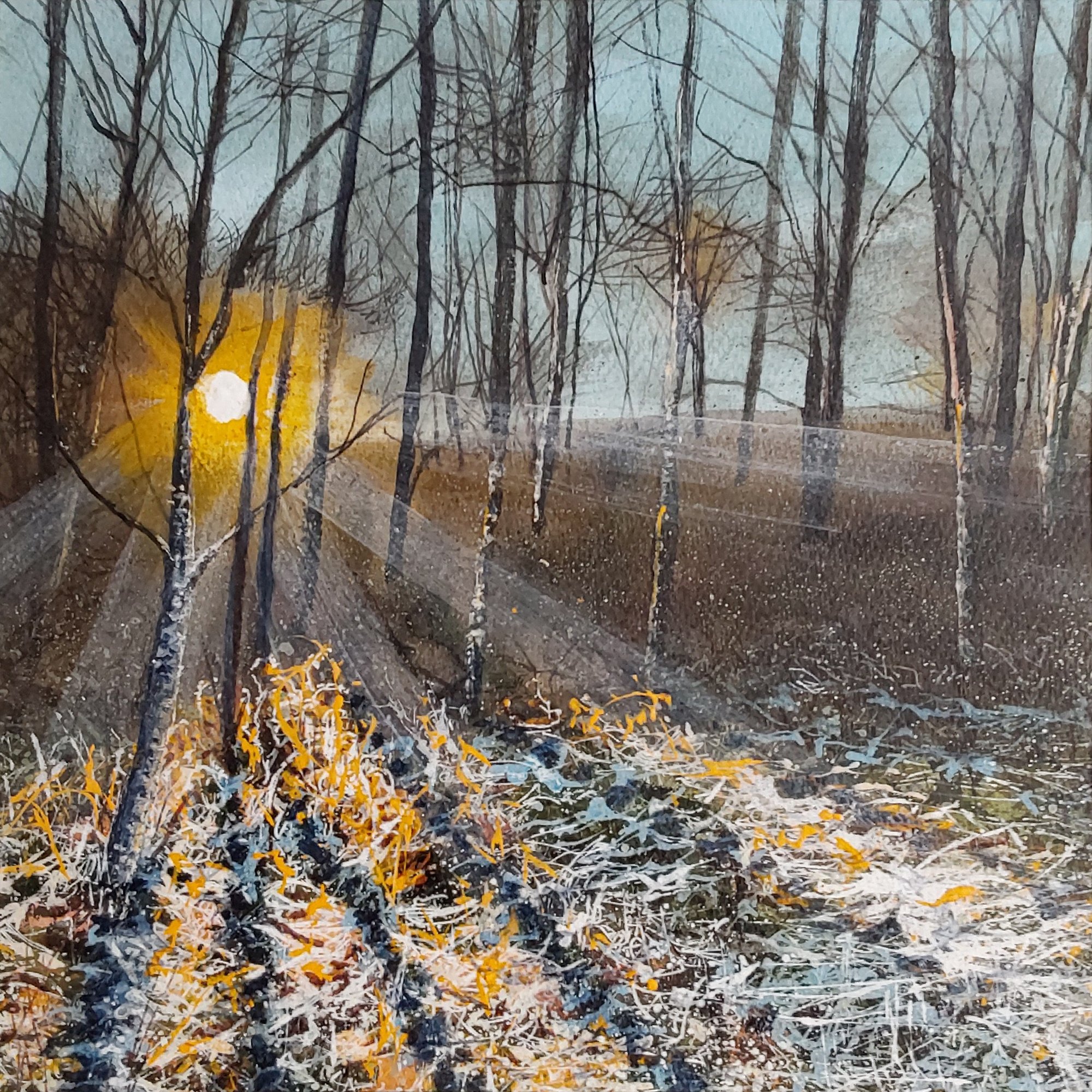 Sun and Frost Original Landscape Art