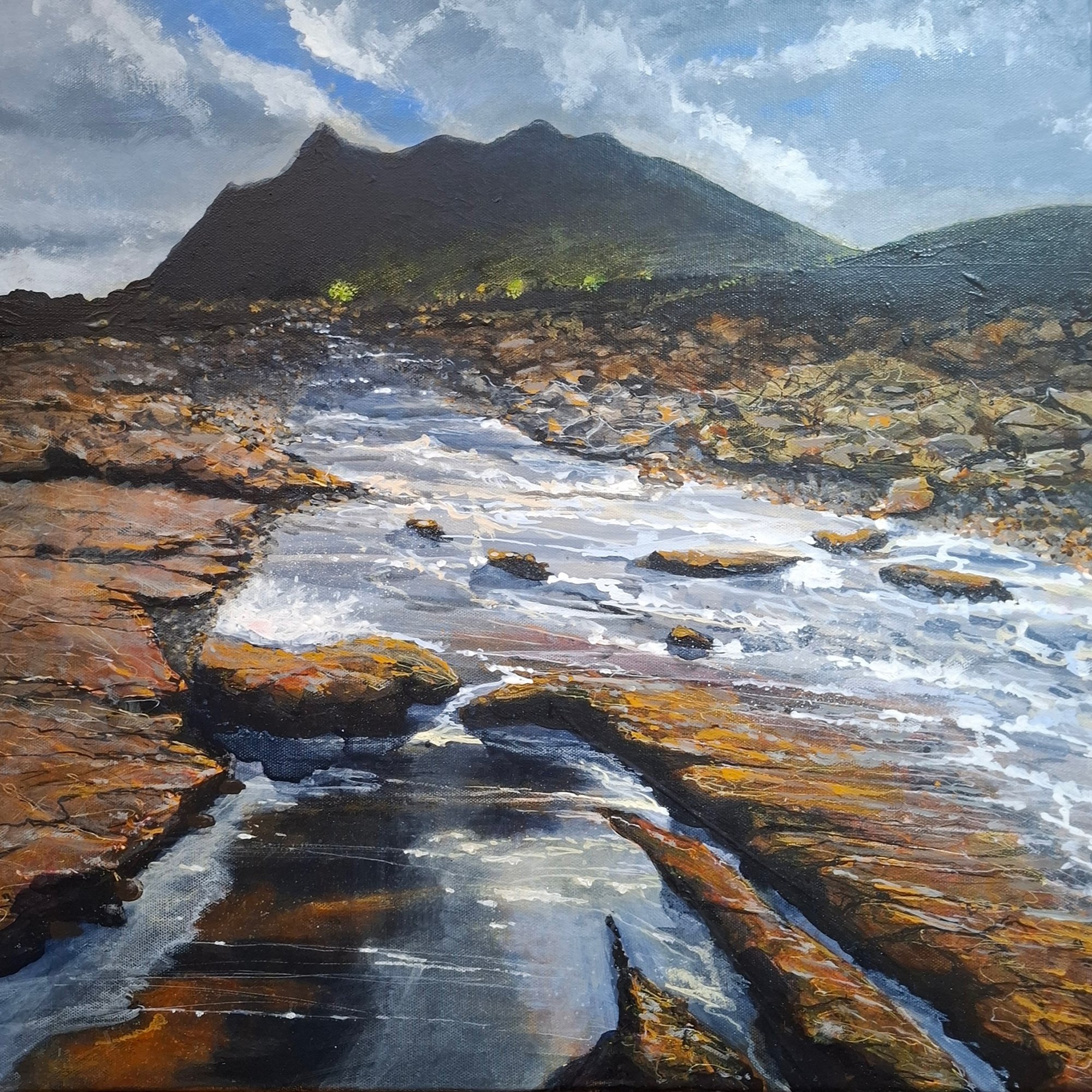 a brooding Cuillin Original Landscape Art
