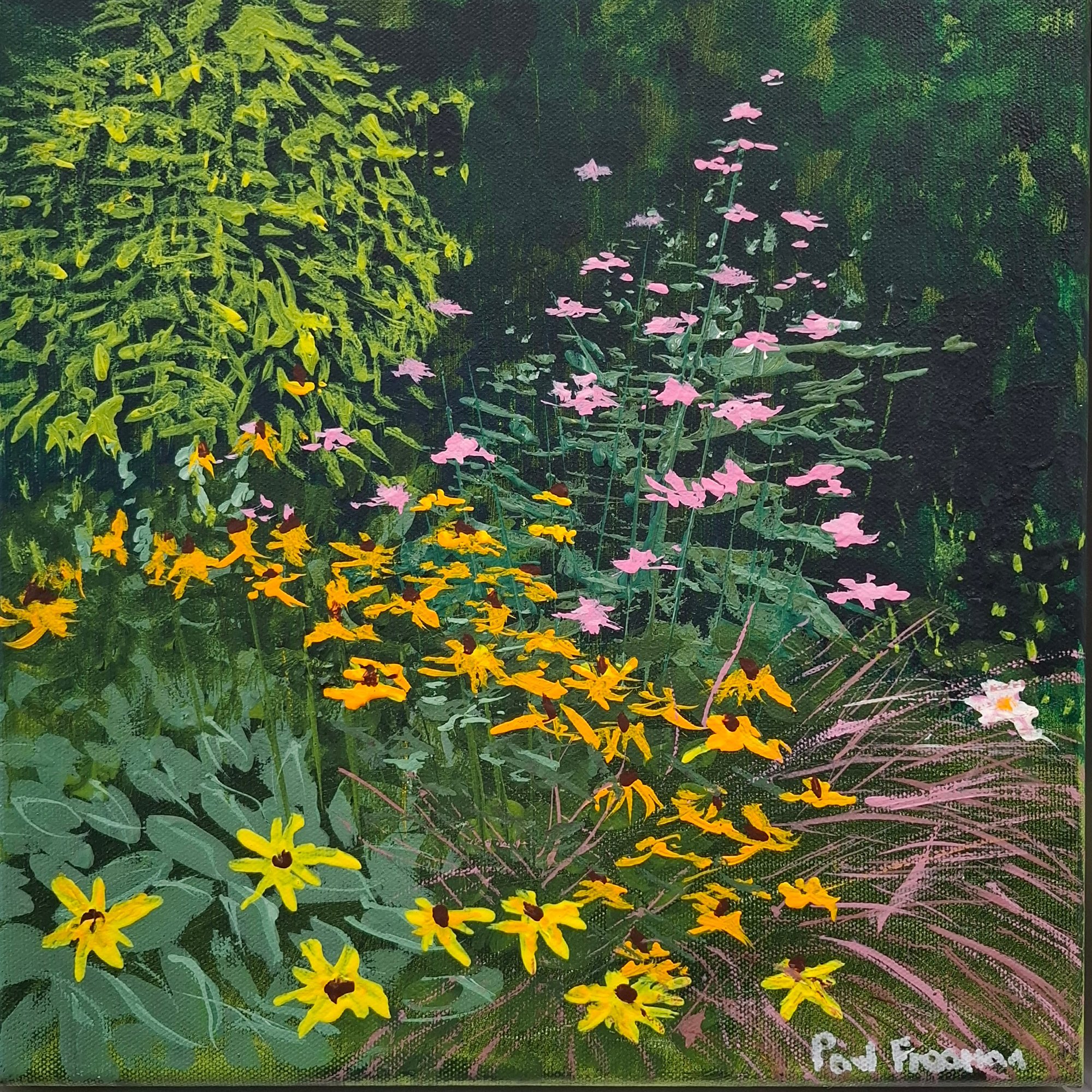 a corner of winthrop gardens Original Landscape Art