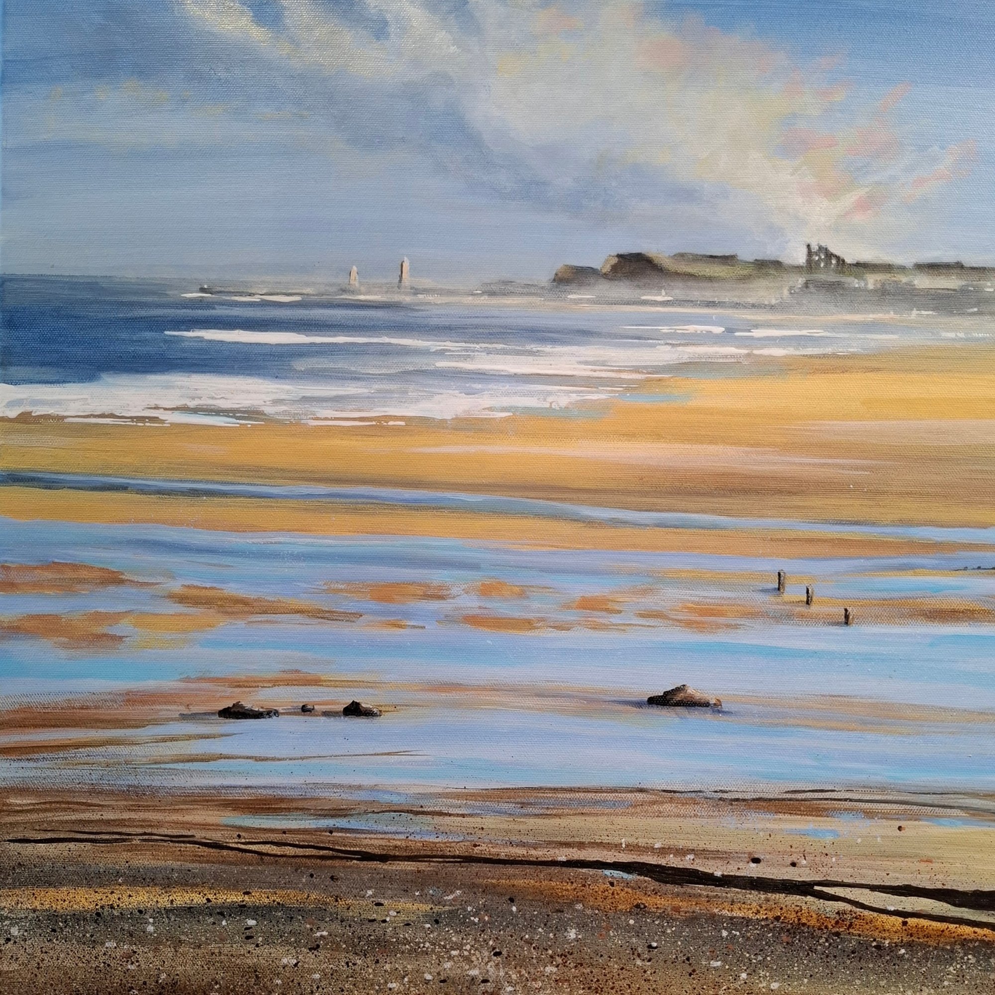 a low mist over the esk Original Landscape Art