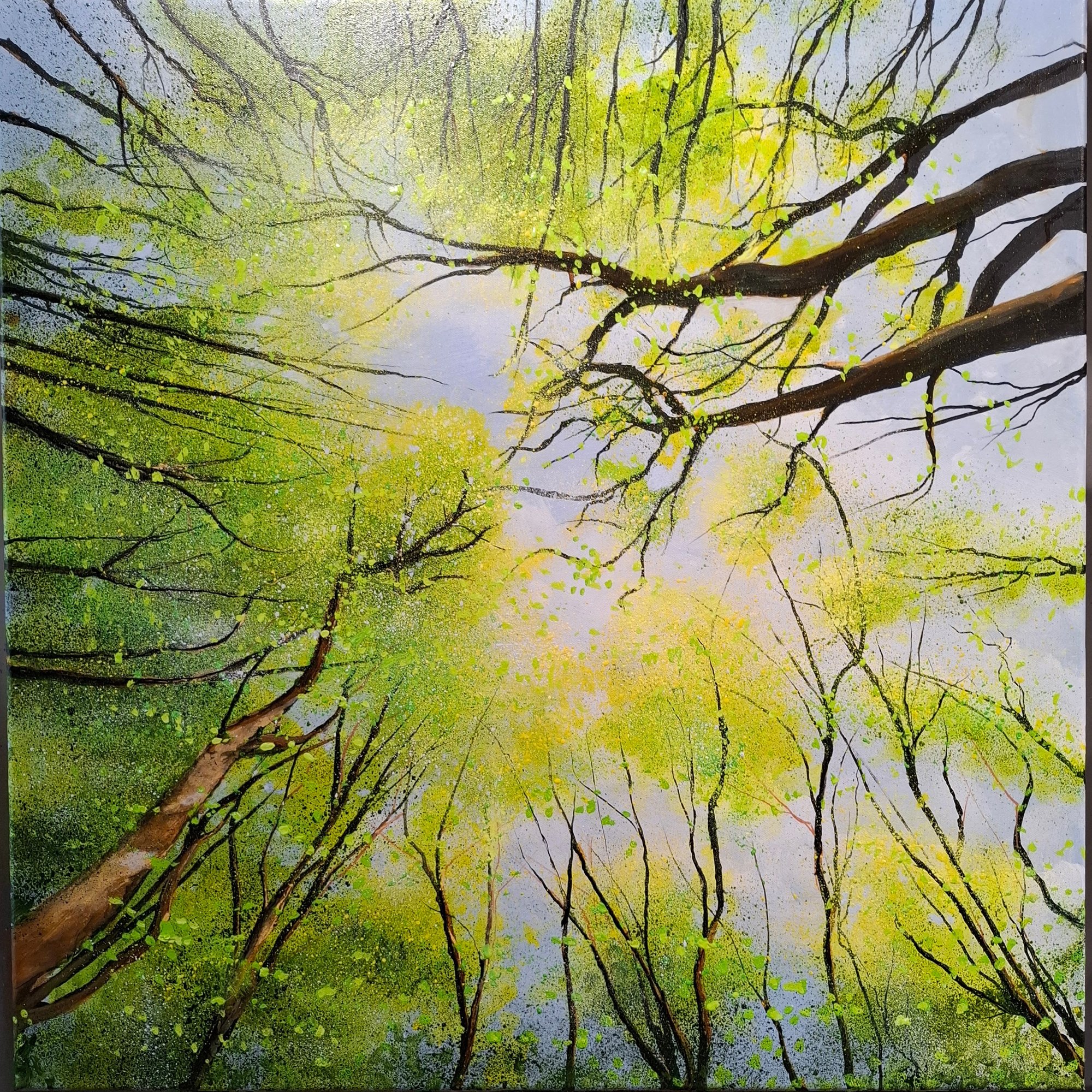 Sky blue thinking Original Landscape Art