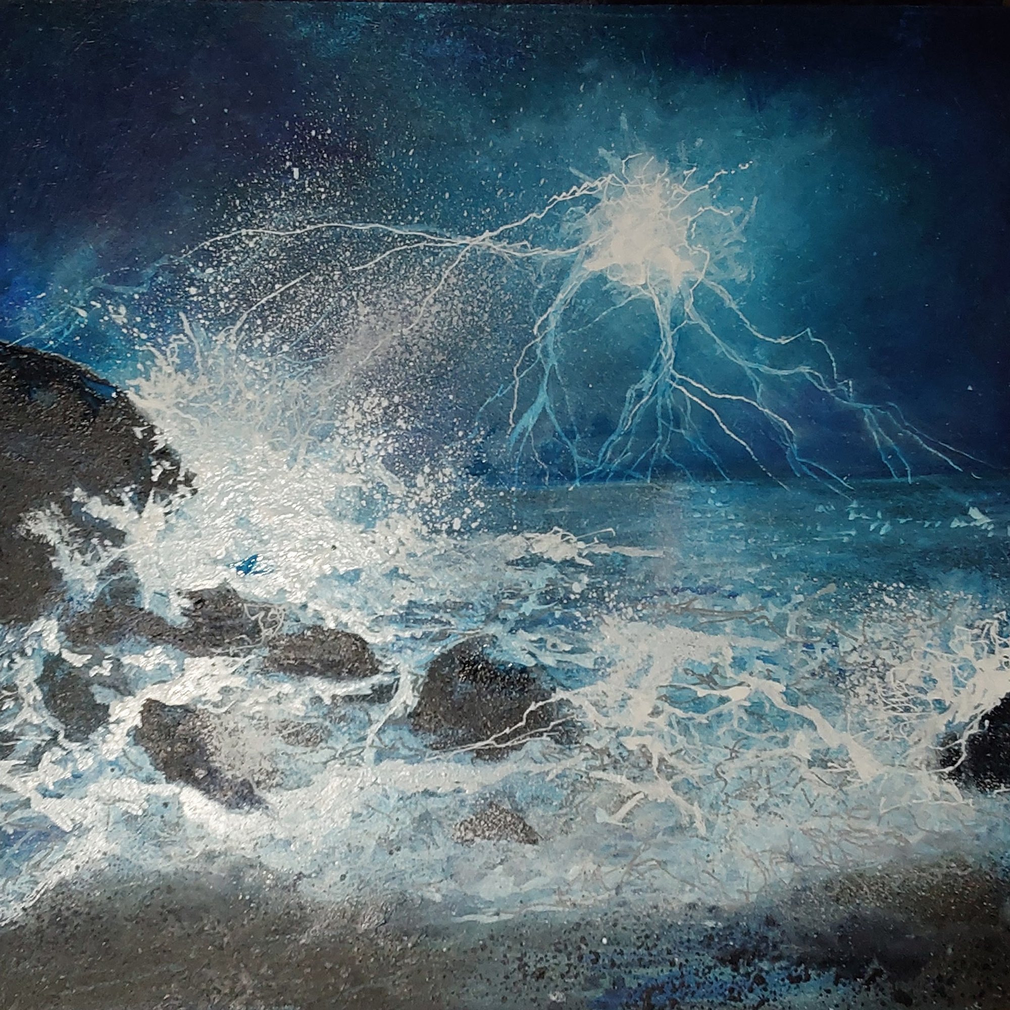 electric storm Original Landscape Art