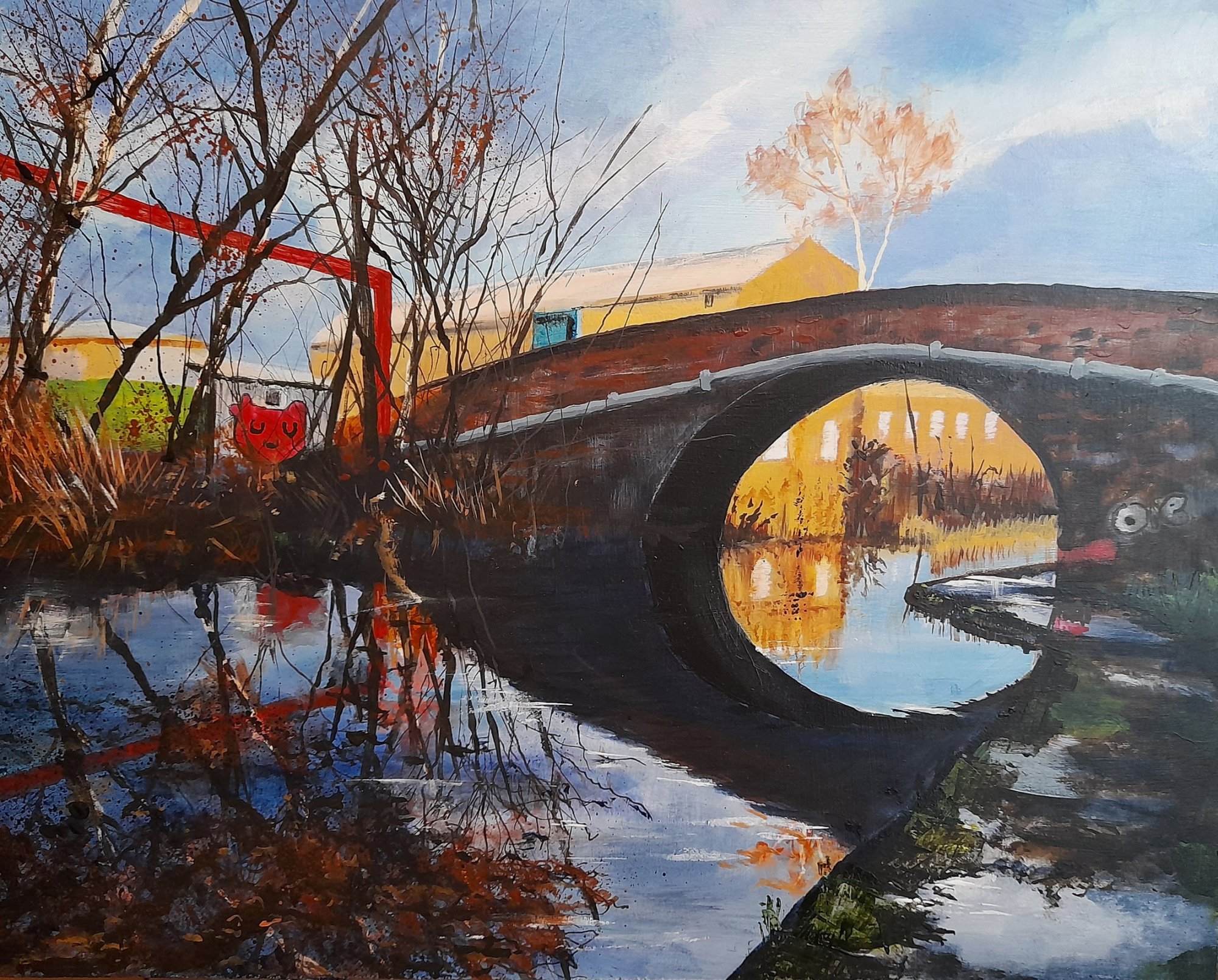 industry Graffiti Nature Art Original Landscape Art