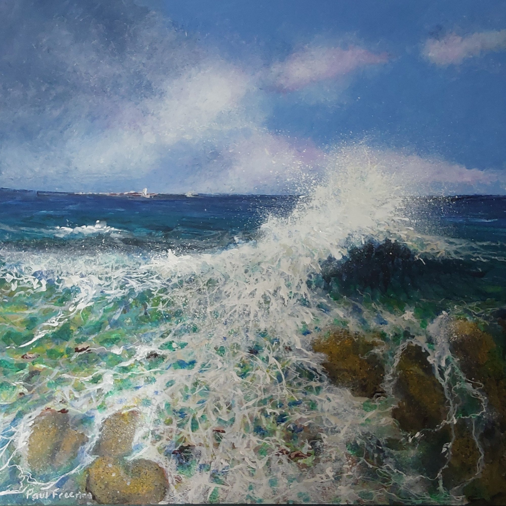 to inner farne Original Landscape Art