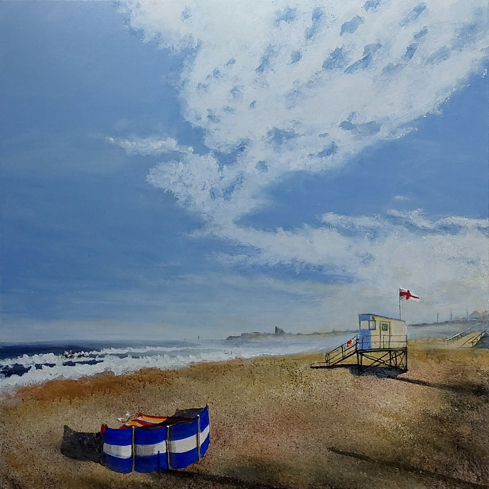 late in the day, sandsend Original Landscape Art