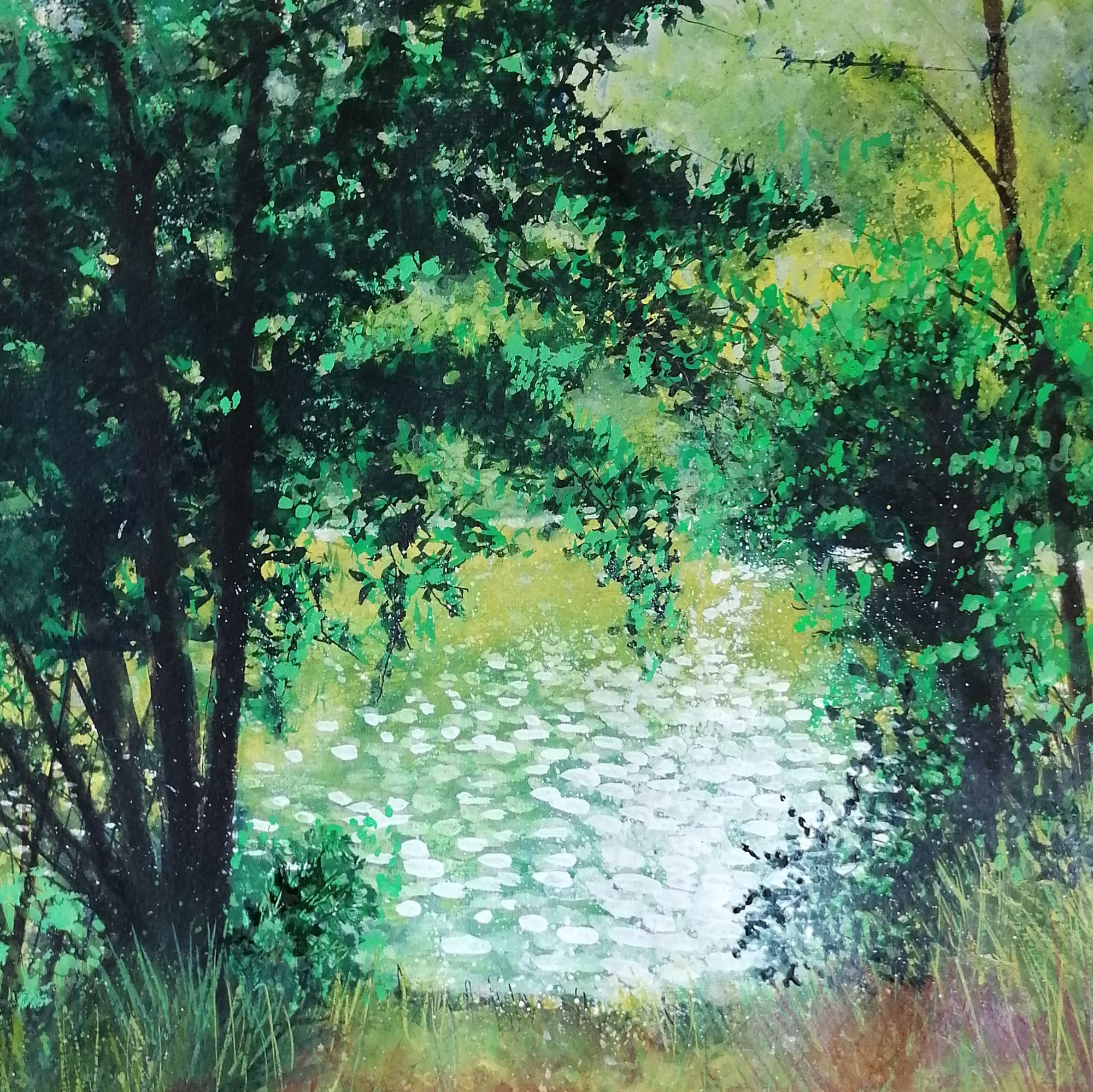 Lily Pads Original Landscape Art