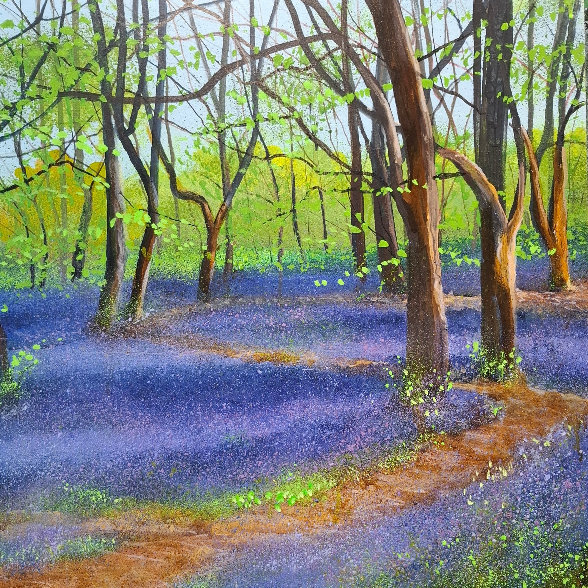 Pauls bluebells Original Landscape Art