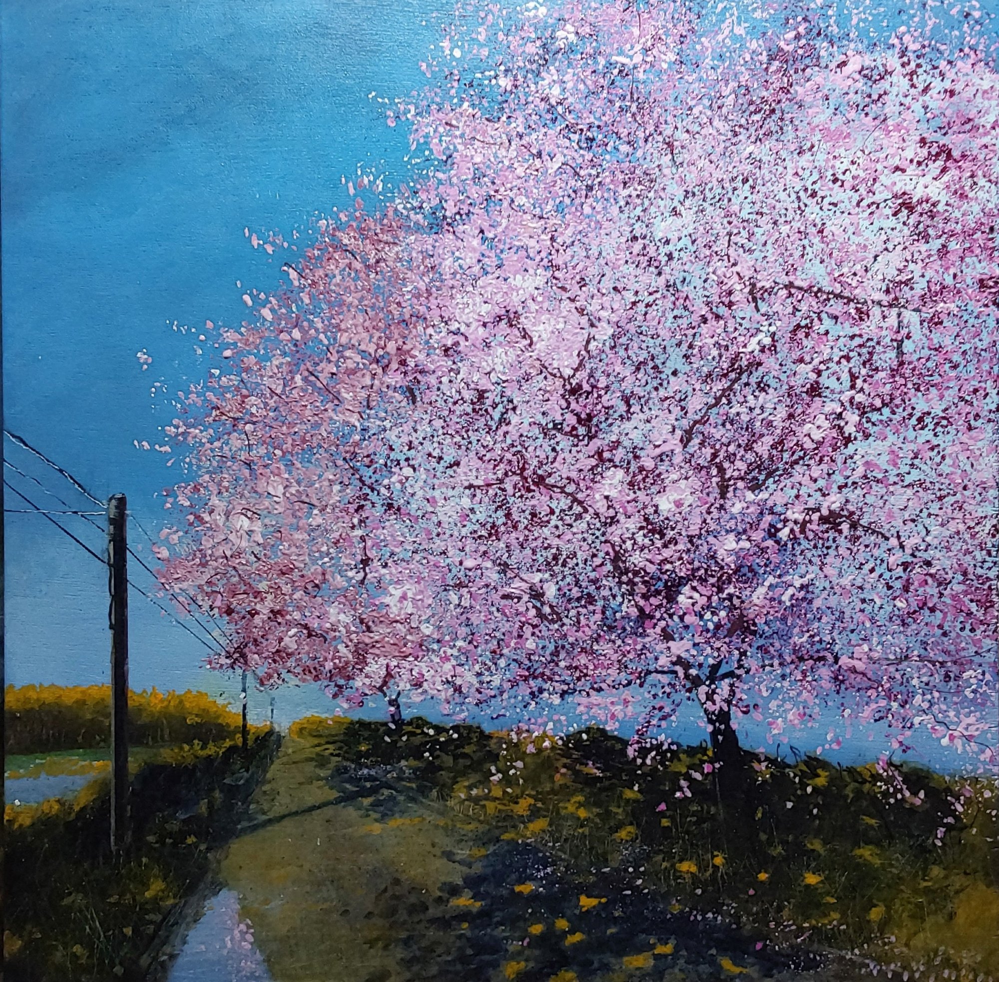 pink profusion Original Landscape Art