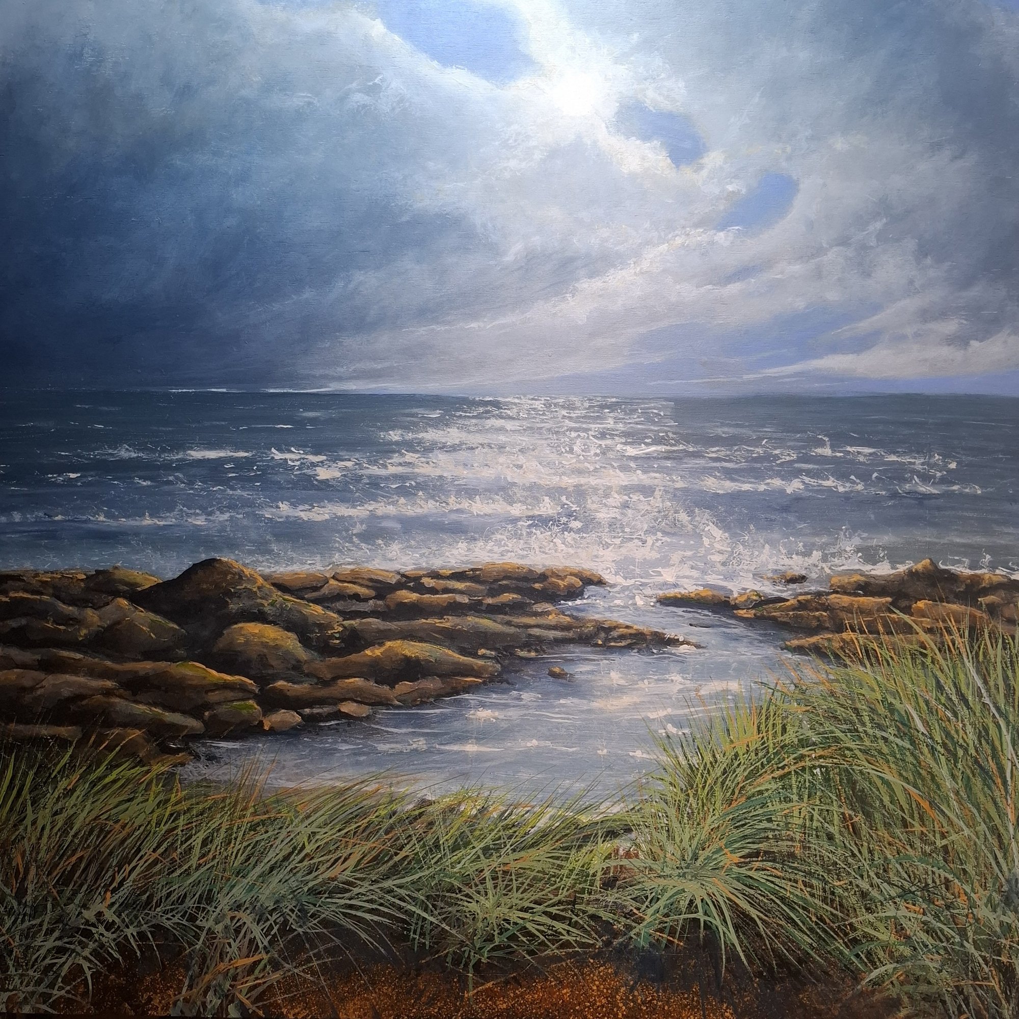 retreating tide revisited Original Landscape Art