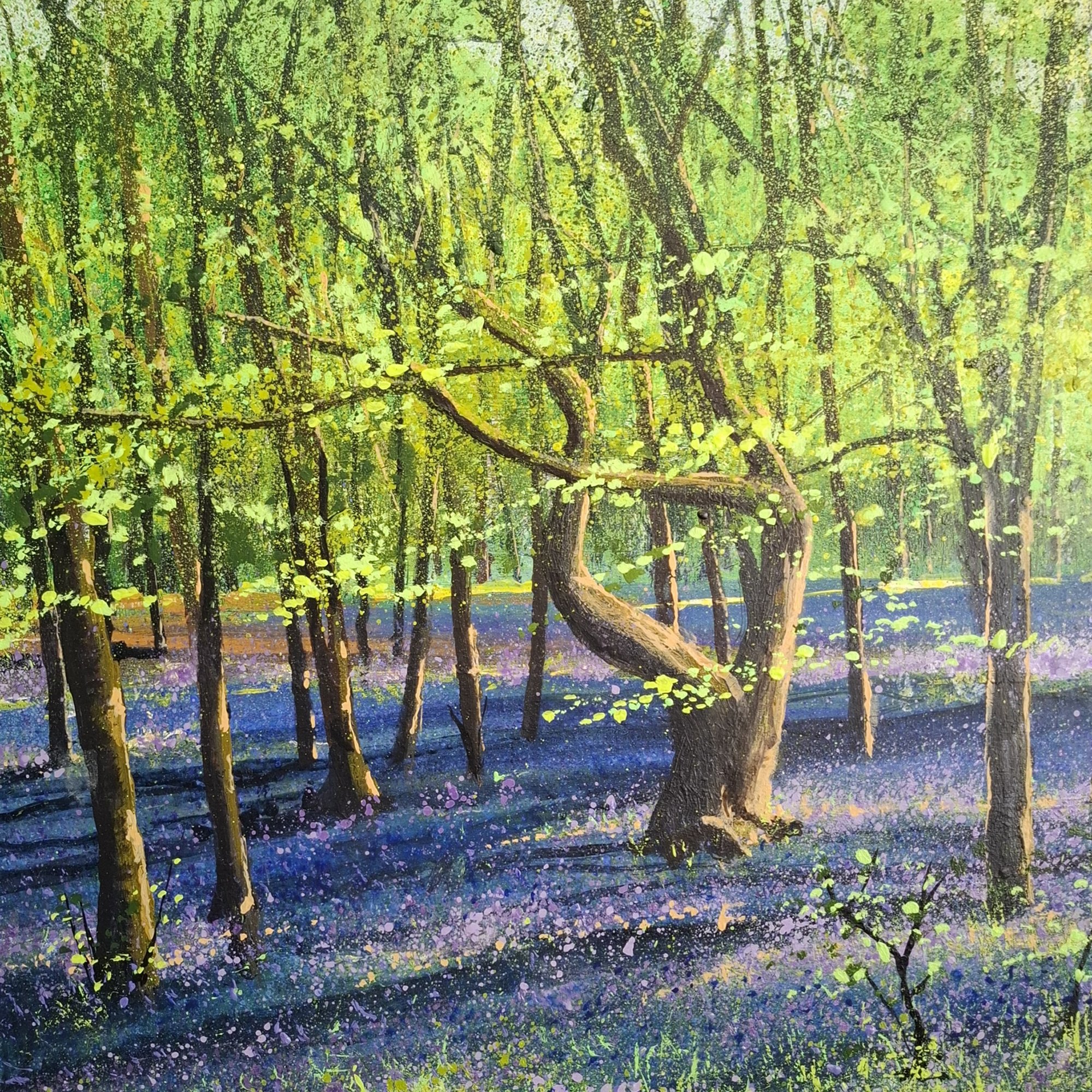 sunny blue Original Landscape Art