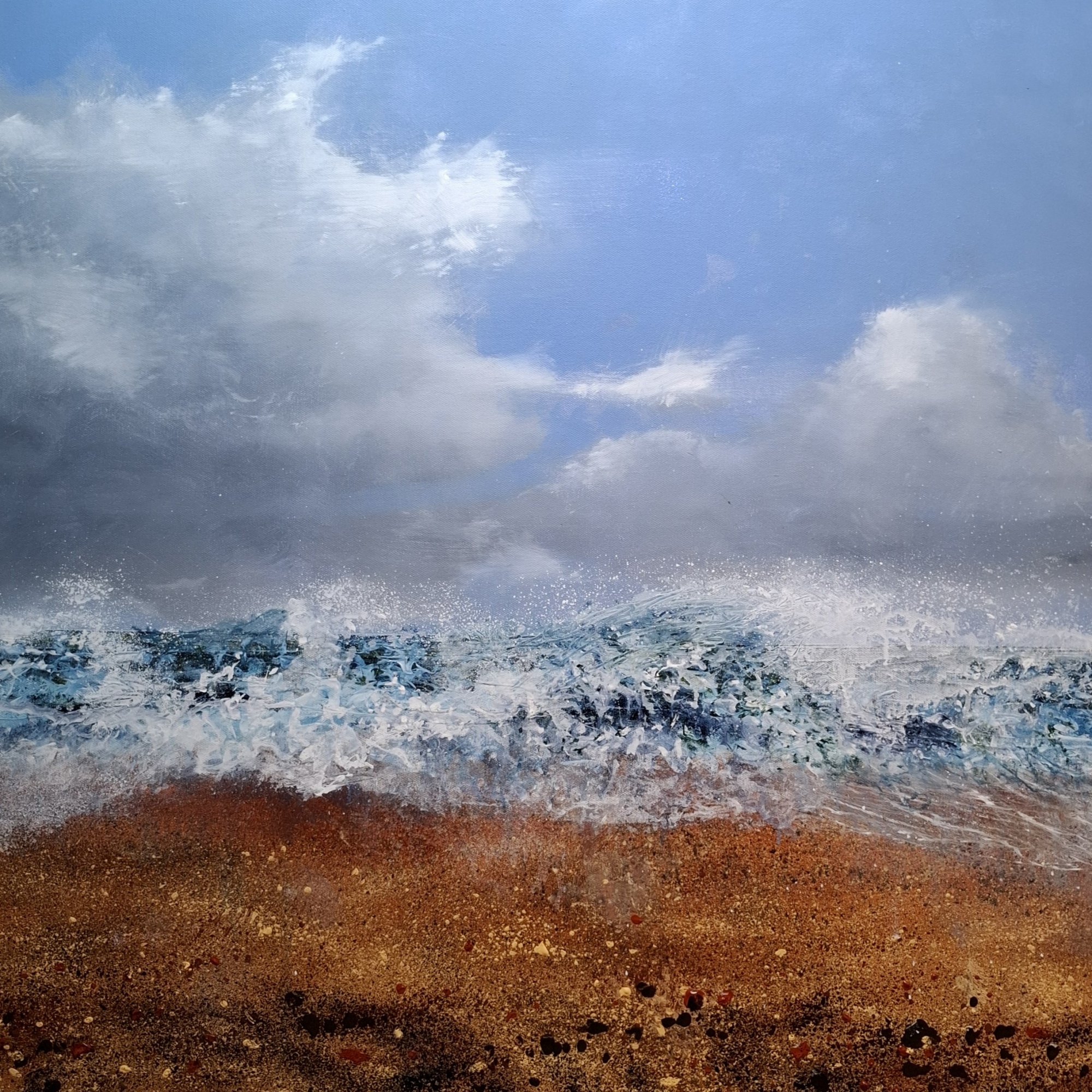 the spray and feel of the wind Original Landscape Art