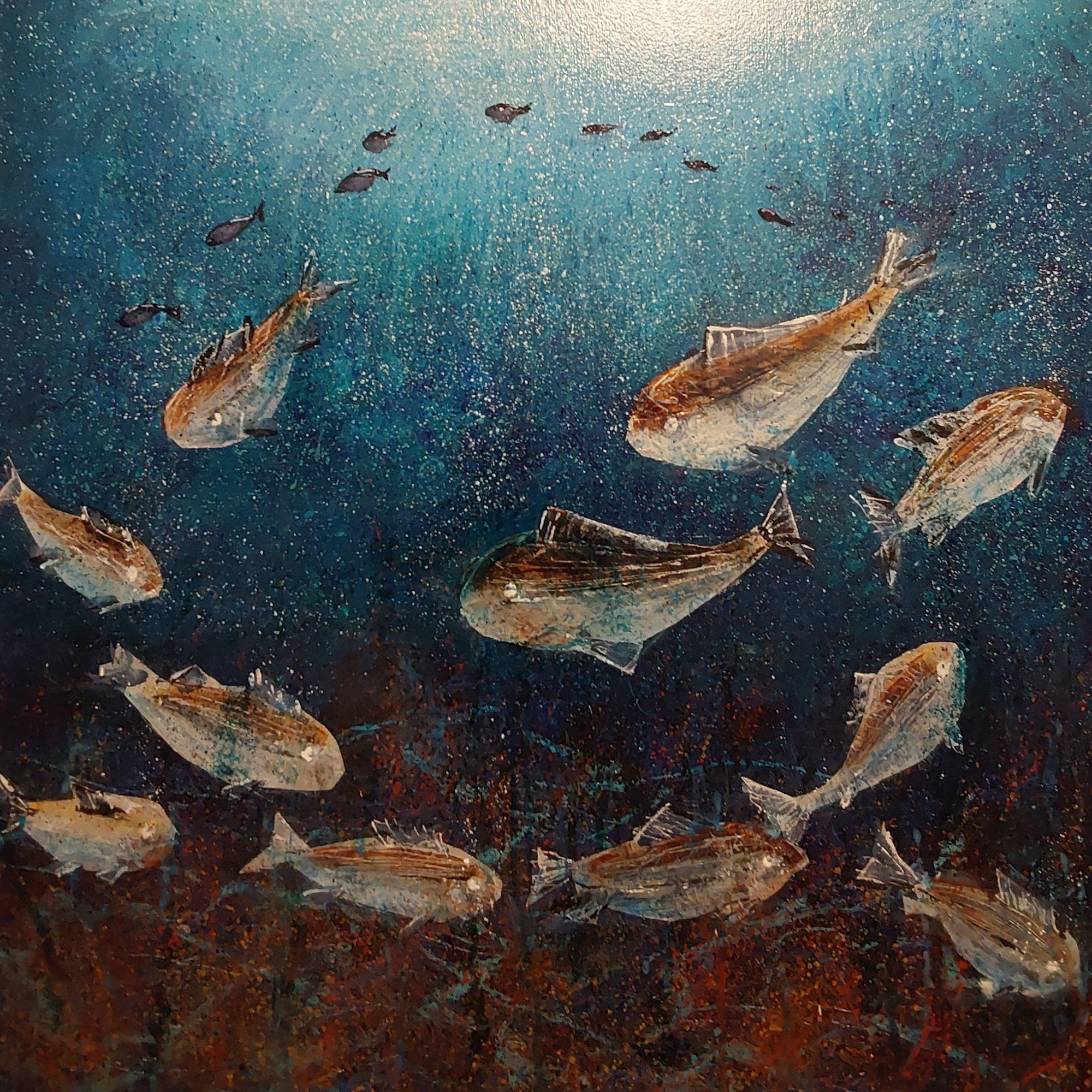 Underwater Fishes Original Landscape Art